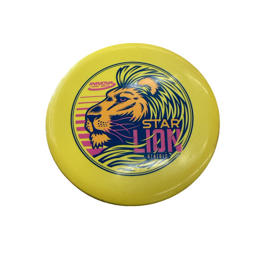 Vist Large View of Product Image Which is Used Innova STAR LION Disc Golf Mid Range Yellow