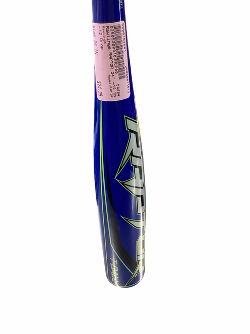 Vist Large View of Product Image Which is Used Rawlings RAPTOR BB/SB USA 2 1/4 Bat 24"