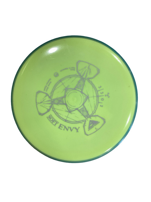 Vist Large View of Product Image Which is Used Axiom ENVY Disc Golf Putter Yellow