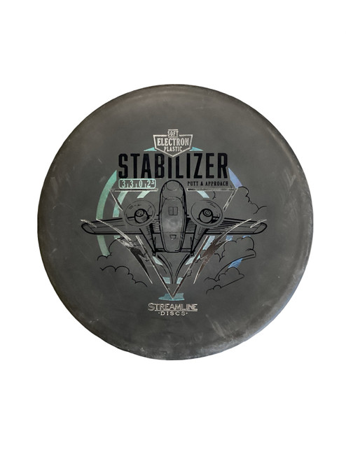 Vist Large View of Product Image Which is Used Streamline STABILIZER Disc Golf Putter Black 172g