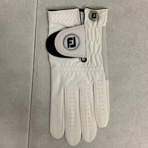 Vist Large View of Product Image Which is Used Foot Joy Mens Golf Glove White M/L