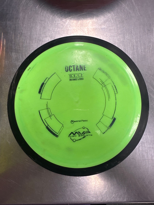 Vist Large View of Product Image Which is Used MVP NEUTRON OCTANE Disc Golf Driver Neon Green