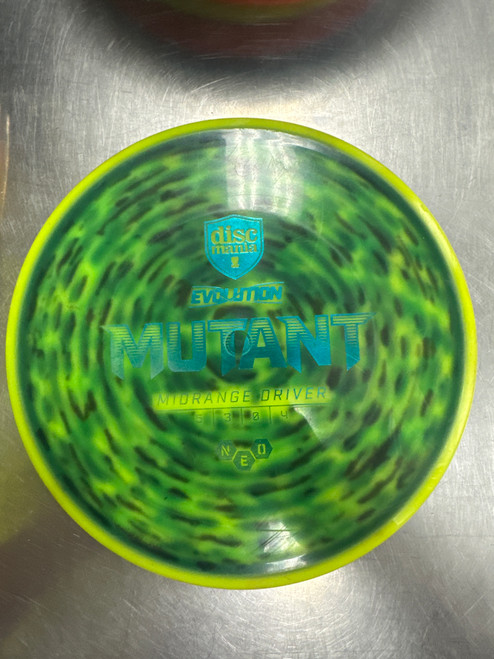 Vist Large View of Product Image Which is Used Discmania EVOLUTION NEO MUTANT Disc Golf Mid Range Optic Yellow