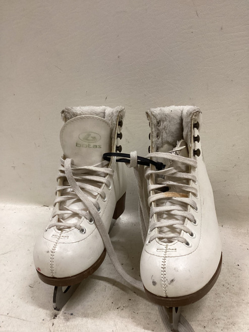 Vist Large View of Product Image Which is Used BOTAS STELLA FIGURE SKATES Girls Figure Skate White Youth 12.5