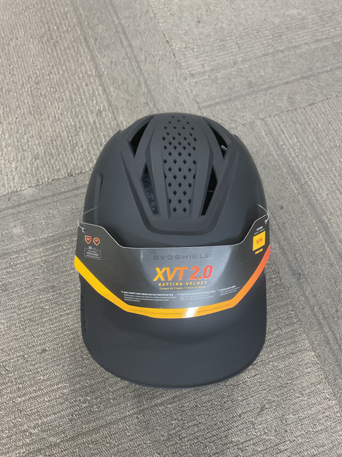 Vist Large View of Product Image Which is Used Evoshield XVT 2.0 BATTING HELMET Batting Helmet No Mask Black SM
