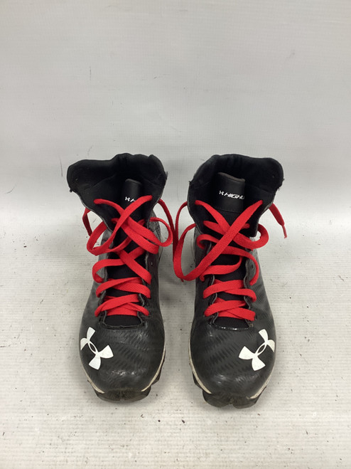 Vist Large View of Product Image Which is Used Under Armour Jr FB Cleats Black Junior 03.5