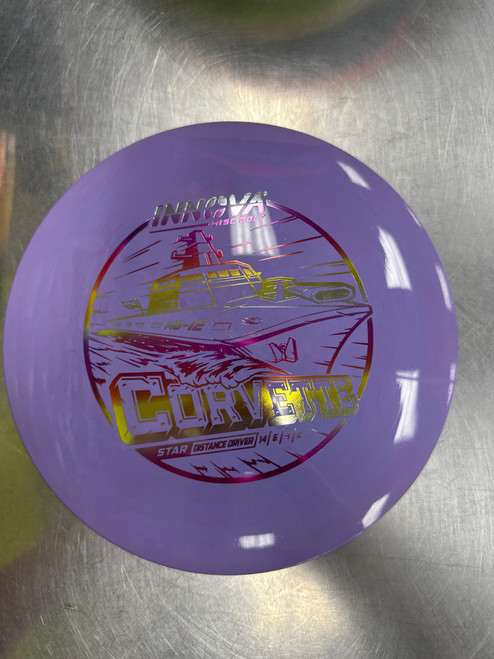 Vist Large View of Product Image Which is Used Innova STAR CORVETTE Disc Golf Driver Purple