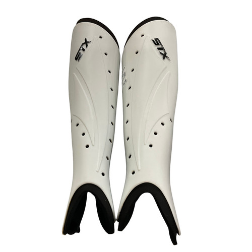 Vist Large View of Product Image Which is Used STX FH SHIN GUARDS FH Shin Guards White 11"