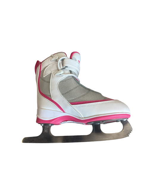 Vist Large View of Product Image Which is VIC Girls Figure Skate Pink Youth 13.0