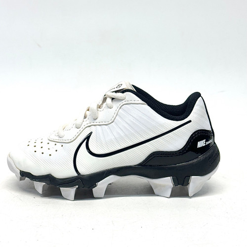 Vist Large View of Product Image Which is Used Nike ALPHA HUARACHE BB/SB Cleats Black And White Youth 11.0