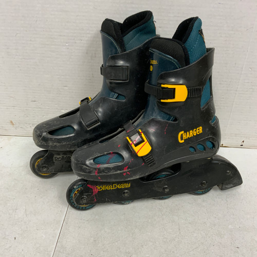 Vist Large View of Product Image Which is Used RollerDerby CHARGER Senior Rec Fitness Skates Black Senior 6