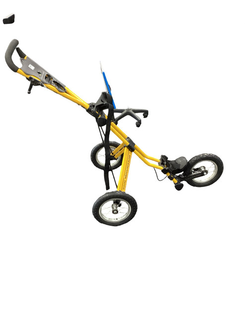 Vist Large View of Product Image Which is Used Sun Mountain SPEED CART Golf Cart Yellow 3 Wheel