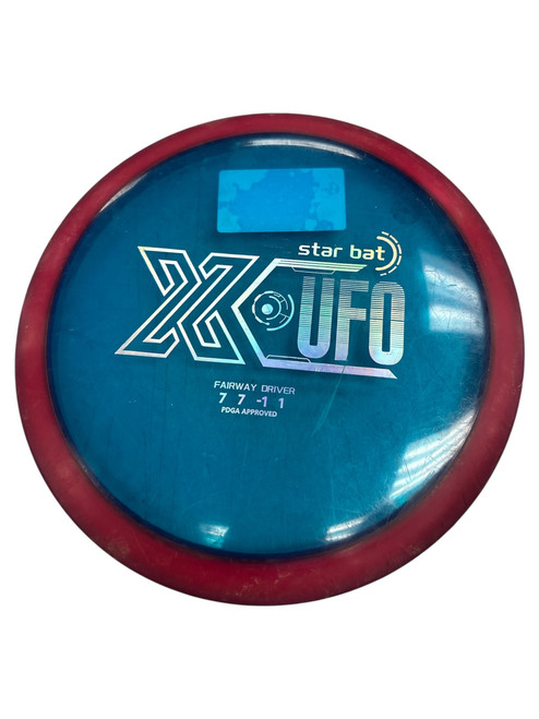 Vist Large View of Product Image Which is Used STAR BAT X UFO Disc Golf Driver Royal Blue