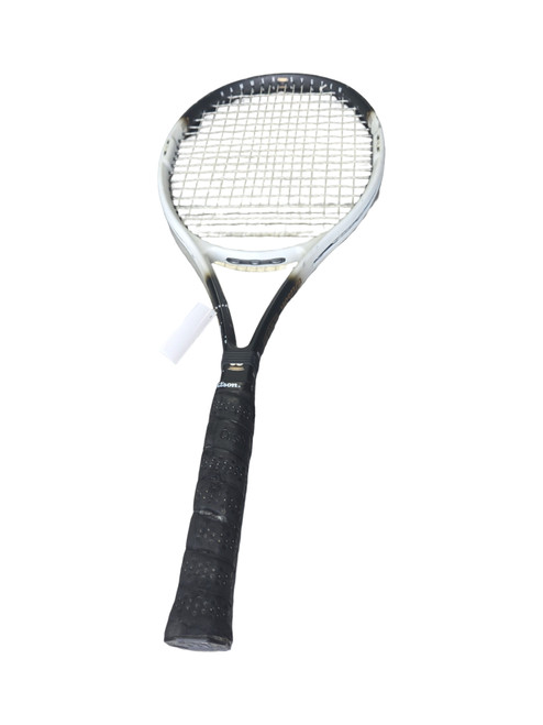 Vist Large View of Product Image Which is Used Wilson HAMER 6.2 RAQUET Adult Tennis Racquet White 4 3/8"