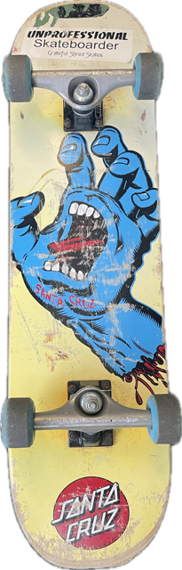 Vist Large View of Product Image Which is Used Santa Cruz Complete Skateboard Yellow Regular