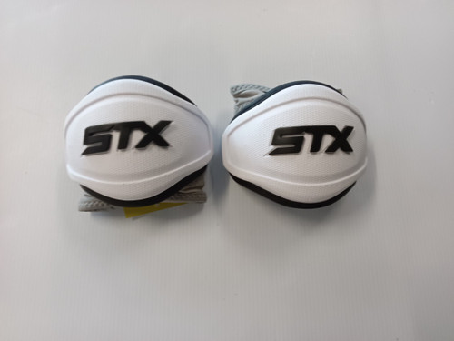 Vist Large View of Product Image Which is Used STX Lacrosse Arm Pads/Guards White SM