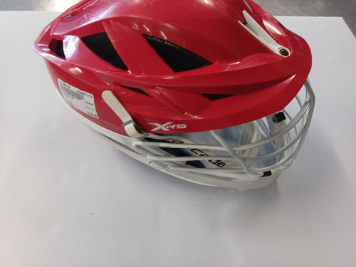 Vist Large View of Product Image Which is Used Cascade XRS Lacrosse Helmet Red One Size