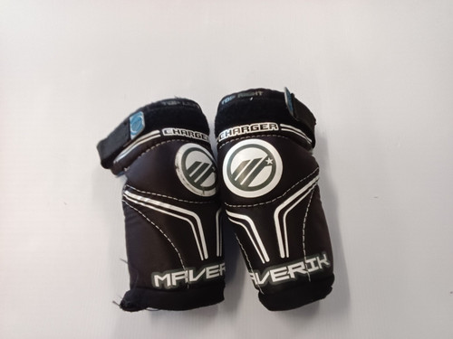 Vist Large View of Product Image Which is Used Maverik CHARGER Lacrosse Arm Pads/Guards Black MD