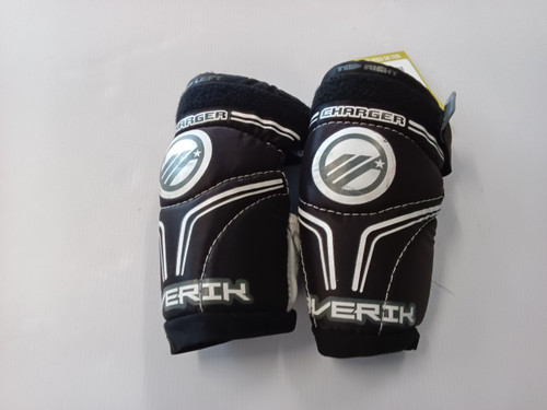 Vist Large View of Product Image Which is Used Maverik CHARGER Lacrosse Arm Pads/Guards Black MD
