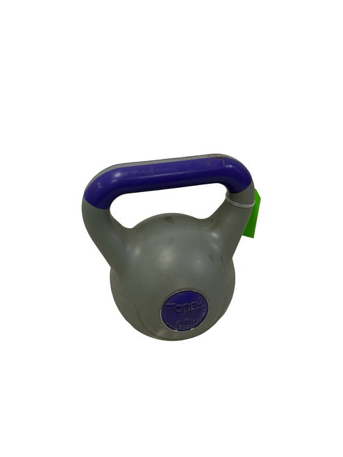 Vist Large View of Product Image Which is Used Tone Fitness Kettlebell Purple 15 lb