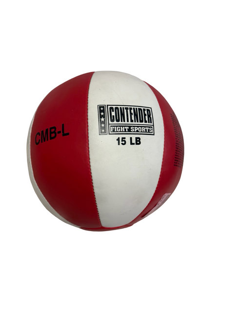Vist Large View of Product Image Which is Used CONTENDER FIGHT SPORTS Medicine Ball Red 15 lb