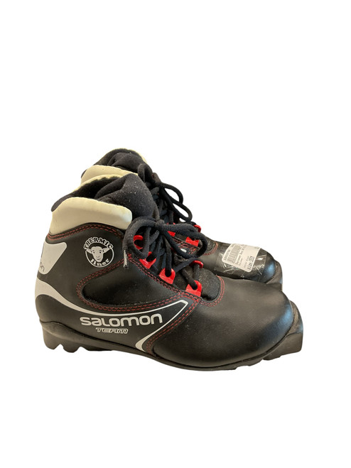 Vist Large View of Product Image Which is Used Salomon Boys SNS XC Ski Boots Black W 06 / JR 04-04.5