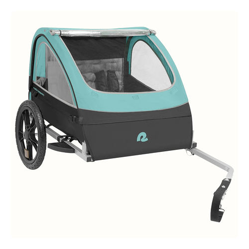 Vist Large View of Product Image Which is New Retrospec Rover Kids Bike Trailer Blue Ridge- Double