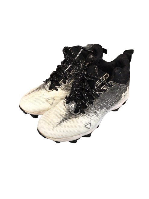 Vist Large View of Product Image Which is Used Under Armour Jr FB Cleats White Junior 02