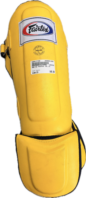 Vist Large View of Product Image Which is Used Martial Arts Shin Pads Yellow LG