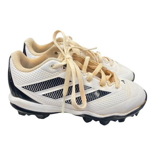 Vist Large View of Product Image Which is Used Adidas ADIDAS BASEBALL CLEAT BB/SB Cleats White Youth 13.0