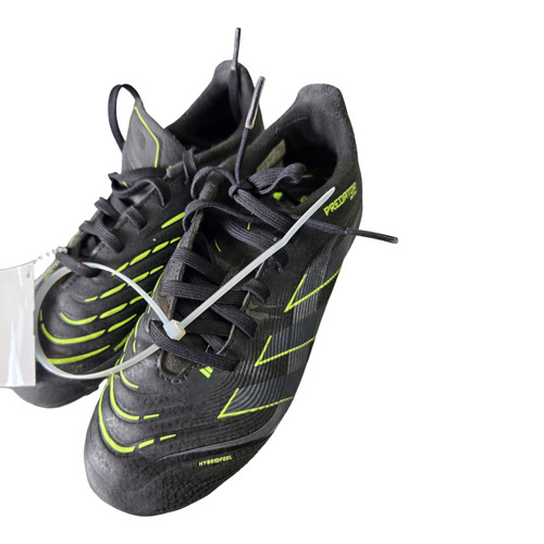 Vist Large View of Product Image Which is Used Adidas PREDATOR JUNIOR CLEATS Soccer Cleats Black Junior 02