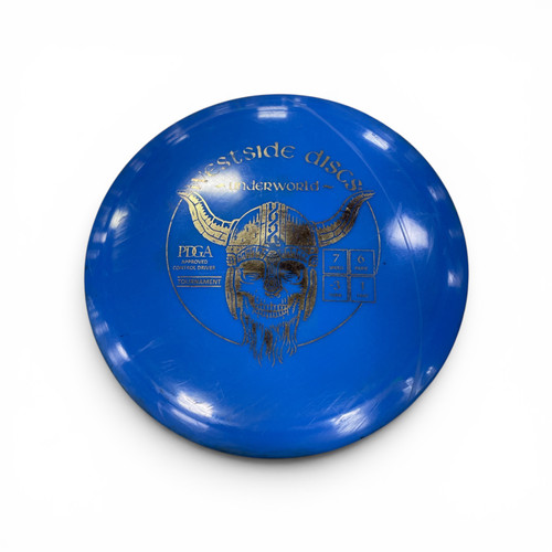 Vist Large View of Product Image Which is Used Westside UNDER Disc Golf Driver Royal Blue