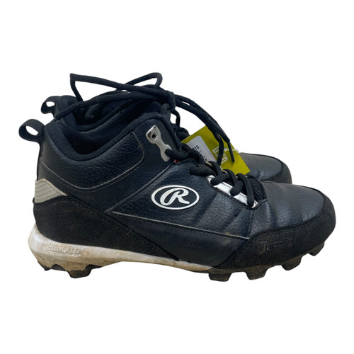 Vist Large View of Product Image Which is Used Rawlings COOLFLO BB CLEATS BB/SB Cleats Black Junior 03