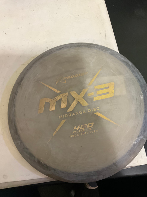 Vist Large View of Product Image Which is Used Prodigy Disc MX-3 Disc Golf Mid Range Grey