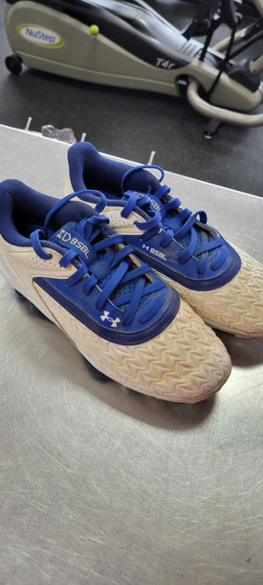 Vist Large View of Product Image Which is Used Under Armour 4.5 BB/SB Cleats Navy Blue Junior 04.5