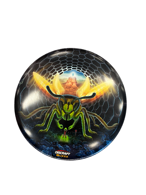 Vist Large View of Product Image Which is Used Discraft BUZZZ Disc Golf Mid Range Black
