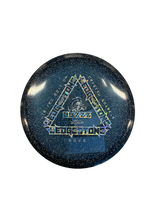 Vist Large View of Product Image Which is Used Discraft BUZZZ Disc Golf Mid Range Navy Blue