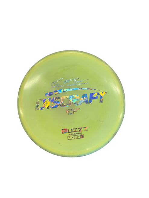 Vist Large View of Product Image Which is Used Discraft BUZZZ Disc Golf Mid Range Green