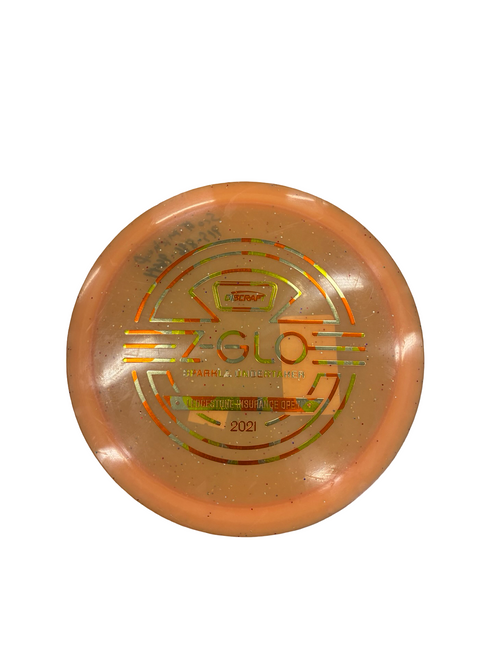 Vist Large View of Product Image Which is Used Discraft Z GLO Disc Golf Driver Orange