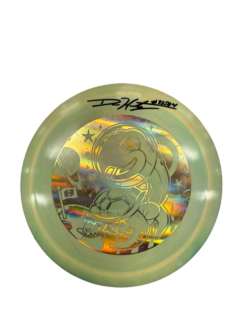 Vist Large View of Product Image Which is Used Discraft HEAT Disc Golf Driver Green