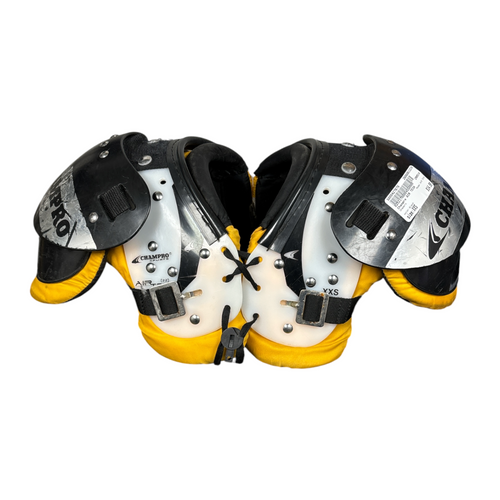 Vist Large View of Product Image Which is Used Champro AIR TECH Football Shoulder Pads Black XXS