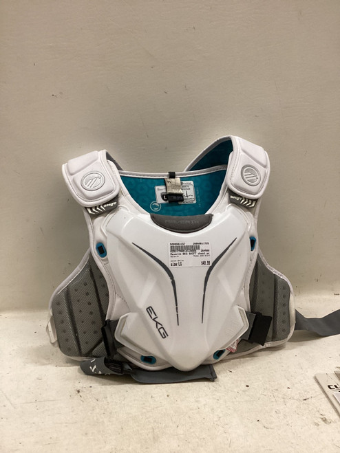 Vist Large View of Product Image Which is Used Maverik EKG SHIFT Lacrosse Shoulder Pads White LG