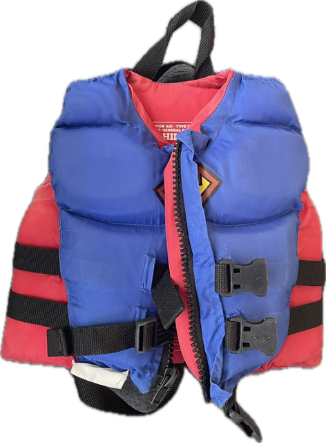 Vist Large View of Product Image Which is Used Child PFD Life Jacket Royal Blue Child 30-50