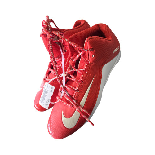 Vist Large View of Product Image Which is Used Nike SPEEDLAX CLEATS Adult FB Cleats Red Senior 10.5