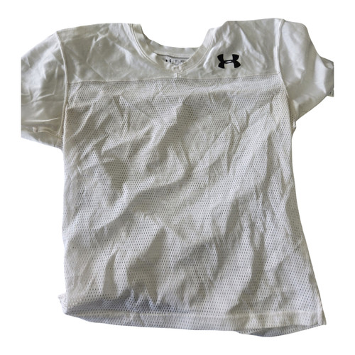 Vist Large View of Product Image Which is Used Under Armour YOUTH PRACTICE JERSEY FB Top Youth White LG