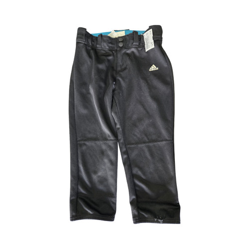 Vist Large View of Product Image Which is Used Adidas YOUTH BASEBALL PANTS BB/SB Pant Boys Black MD