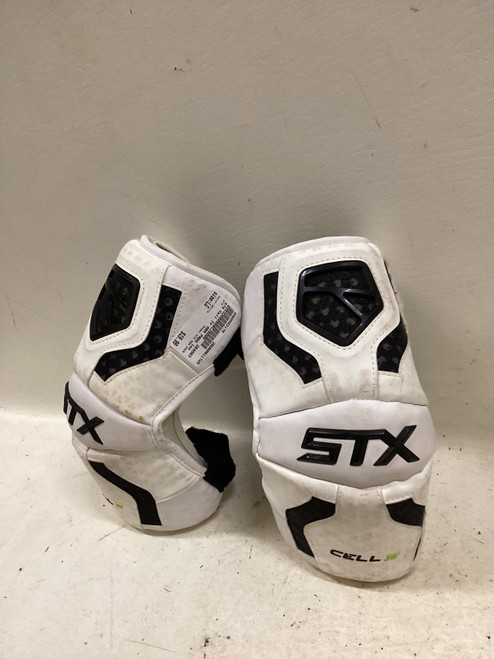 Vist Large View of Product Image Which is Used STX STX ARM PADS Lacrosse Arm Pads/Guards White LG