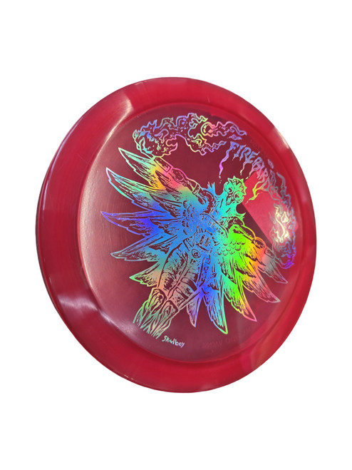 Vist Large View of Product Image Which is Used Innova FIRE BIRD Disc Golf Driver Red