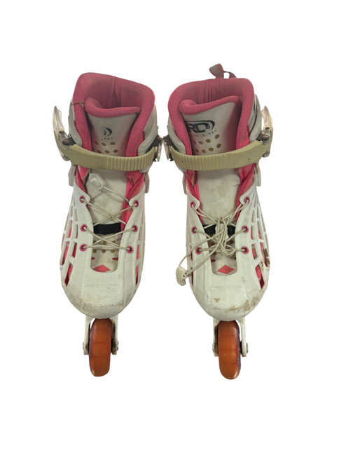 Vist Large View of Product Image Which is Used RollerDerby ADJ 2-5 Junior Rec Fitness Skates Pink Adjustable