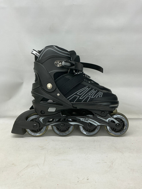 Vist Large View of Product Image Which is Used PAPAICON ADJUSTABLE Senior Rec Fitness Skates Black Adjustable